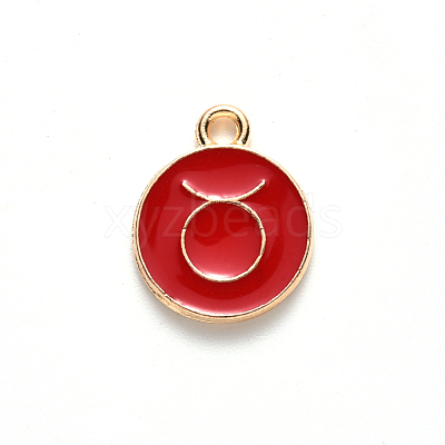 Alloy Enamel Pendants ENAM-SZ0001-27B-C-1
