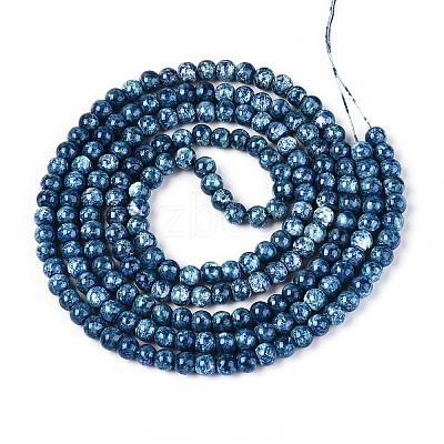Baking Paint Glass Beads Strands DGLA-N016-4mm-10-1