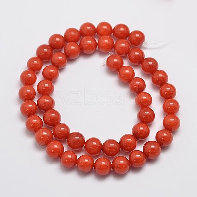 Natural Malaysia Jade Beads Strands G-A146-8mm-B09-1