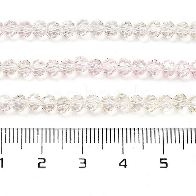 Transparent Painted Glass Beads Strands DGLA-A034-T4mm-A25-1