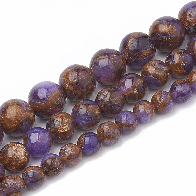 Natural Chalcedony Beads Strands G-S333-10mm-014A-1