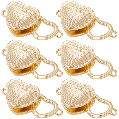 8Pcs Brass Interlocking Clasps KK-BBC0019-68-1