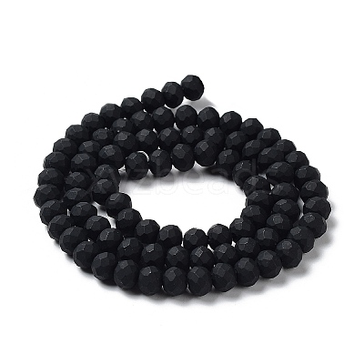 Glass Beads Strands EGLA-A034-P8mm-MD-M-1