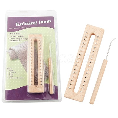 Wooden Knitting Tools Set TOOL-WH0018-22-1
