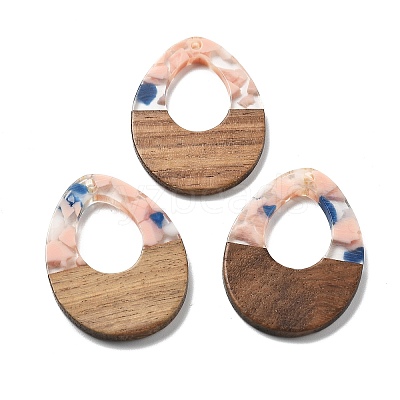 Resin and Walnut Pendants FIND-R051-10A-1