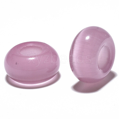 Cat Eye European Beads X-G-S359-071B-1