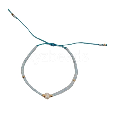 Adjustable Glass Seed Bead Braided Bead Bracelets for Women VT9382-12-1
