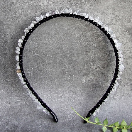 Natural Quartz Crystal Hair Bands PW-WG1C09B-01-1