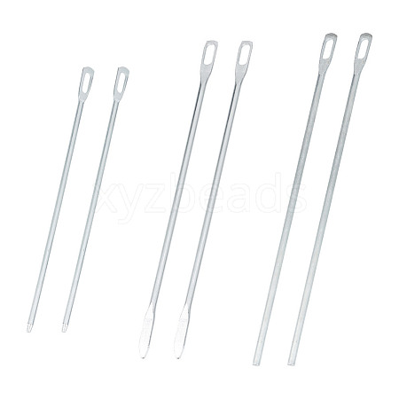 DICOSMETIC 6Pcs 3 Styles Nickel Galvanizing Quick & Easy Drawstring Threader Tool TOOL-DC0001-09-1