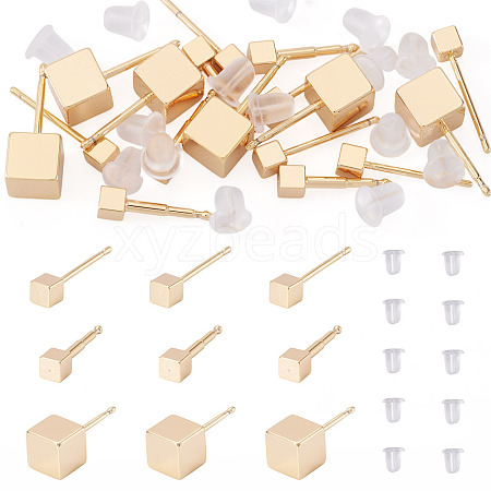 Brass Stud Earrings for Women EJEW-TA0001-67-1