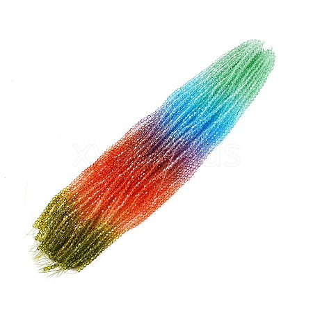 Gradient Color Baking Paint Glass Bead Strands X1-DGLA-A039-T4mm-A015-1