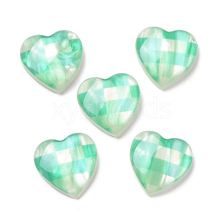 Printed Opaque Resin Cabochons FIND-E020-09B-06-1