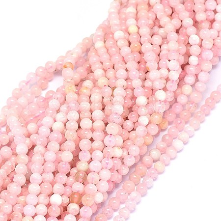 Natural Morganite Beads Strands G-F602-12-4mm-1