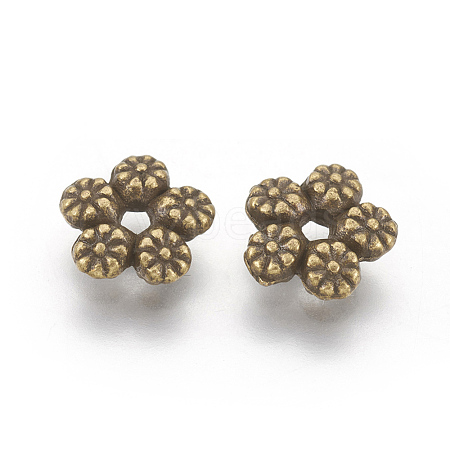 Tibetan Style Alloy Spacer Beads X-MLF10889Y-NF-1