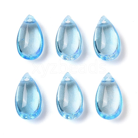 Transparent Glass Charms GLAA-U002-01E-1