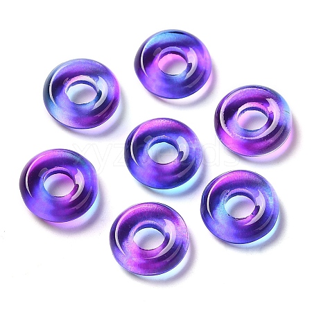 Transparent Glass European Beads GLAA-A012-03D-1