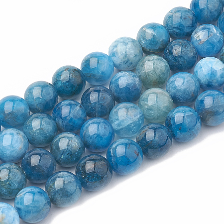 Natural Apatite Beads Strands G-S333-12mm-012-1