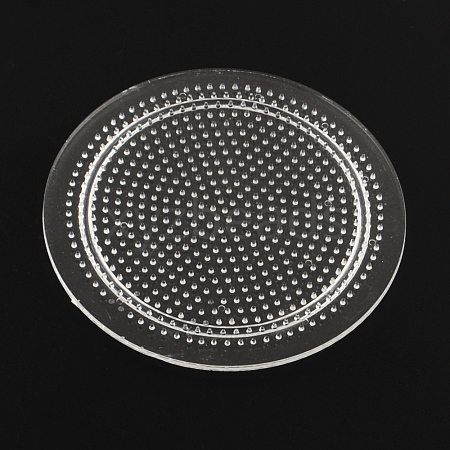 Flat Round Pegboards for 3x2.5mm Mini Fuse Beads X-DIY-Q009-06-1