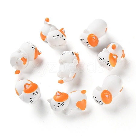 8Pcs Resin Cat Display Decoration AJEW-S037-05-1