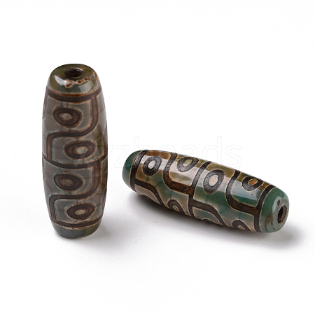 Tibetan Style dZi Beads TDZI-E004-29-1