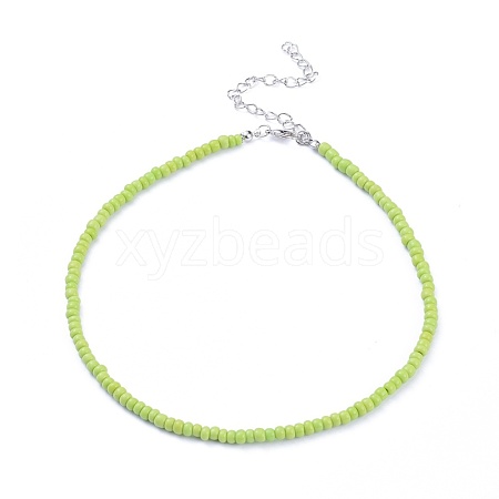 Glass Seed Beaded Necklaces NJEW-JN02691-03-1