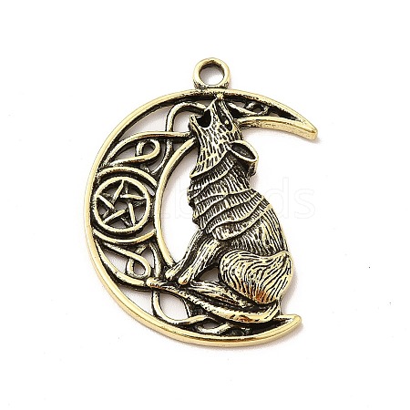 Tibetan Style Alloy Pendants PALLOY-B008-03AB-1