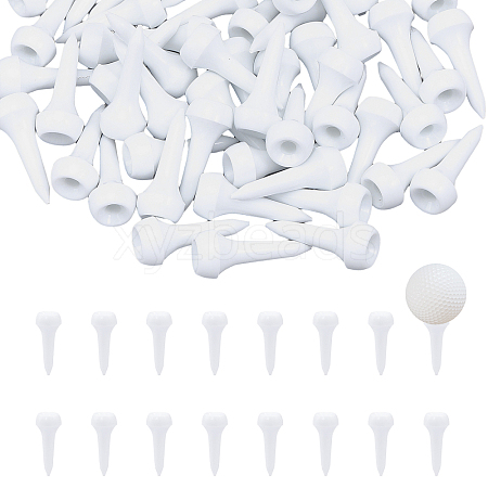 CHGCRAFT 100Pcs Plastic Golf Tees AJEW-CA0003-40-1