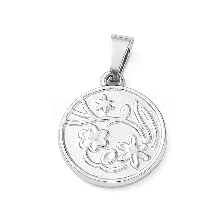 304 Stainless Steel Pendants SA-CBA34D4-03F-P-1
