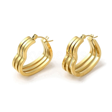 304 Stainless Steel Hoop Earrings for Women EJEW-B054-19G-04-1
