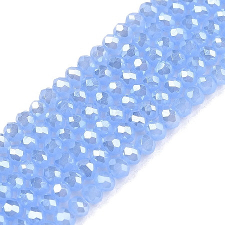 Electroplate Glass Beads Strands EGLA-A044-J2mm-A03-1