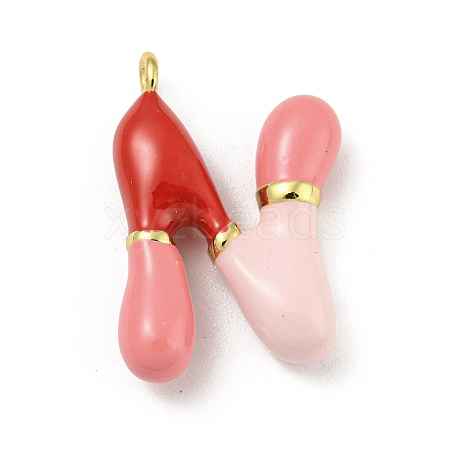 Brass Enamel Pendants X-KK-E093-03G-N-1