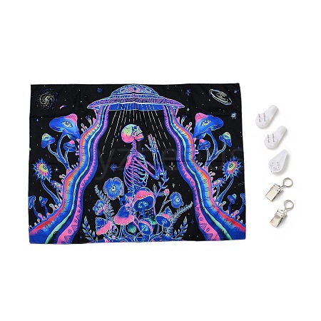 UV Reactive Blacklight Tapestry HJEW-F015-01L-1