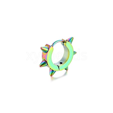 Punk Style 201 Stainless Steel Hoop Earrings FS-WG56A2E-03-1