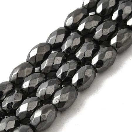 Strong Magnetic Synthetic Hematite Beads Strands G-P518-02A-1