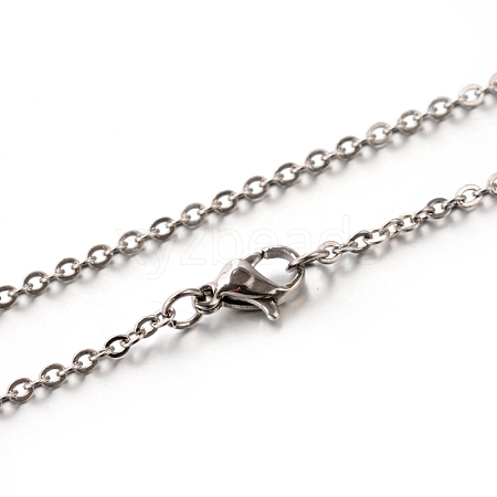 304 Stainless Steel Cable Chain Necklace STAS-M174-026P-1