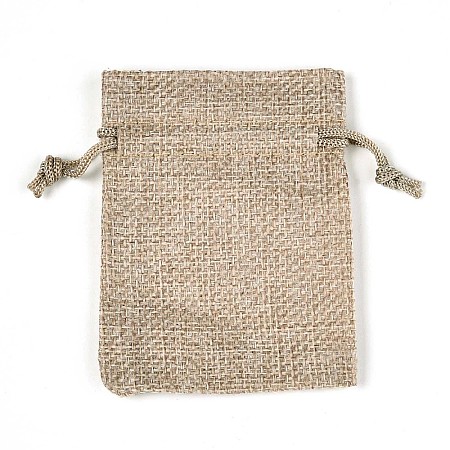 Burlap Packing Pouches Drawstring Bags ABAG-Q050-10x14-01-1