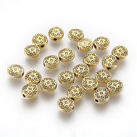 Tibetan Style Alloy Beads X-GLF10856Y-1