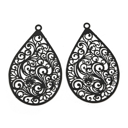 Spray Printed 430 Stainless Steel Pendants STAS-P359-01F-1