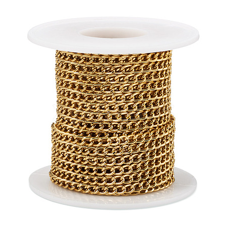 10M Aluminium Curb Chains CHA-TA0001-35G-1