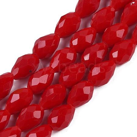 Opaque Solid Color Imitation Jade Beads Strands EGLA-N013-P10mm-D07-1