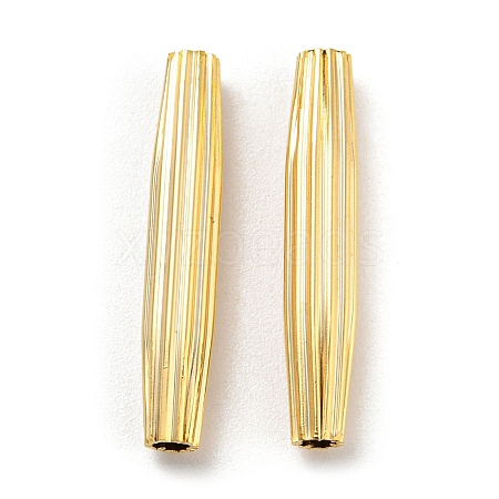 Rack Plating Eco-friendly Brass Beads KK-M257-08A-G-1