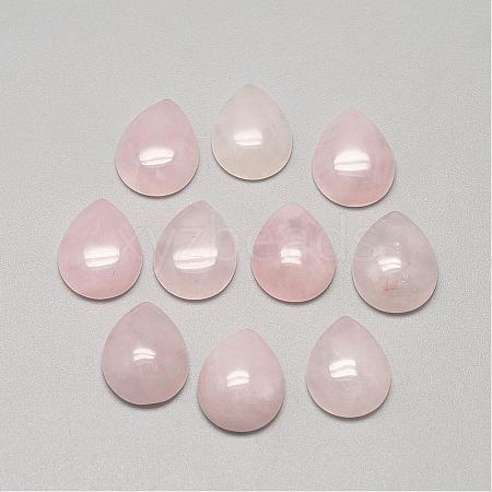 Natural Rose Quartz Cabochons G-R417-13x18-48-1
