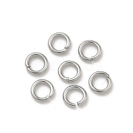 Tarnish Resistant 304 Stainless Steel Open Jump Rings STAS-Q186-02-3.5x0.7mm-1
