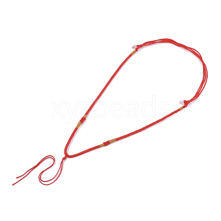 Nylon Cord Necklace Making MAK-T005-16B-1