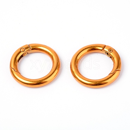 Alloy Spring Gate Rings PALLOY-WH0082-43A-1