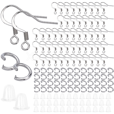 SOFPLATE 300Pcs 304 Stainless Steel French Earring Hooks STAS-SP0001-35-1