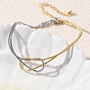 Brass Snake Chain Bracelets for Women BJEW-C087-01GP-1