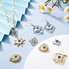 32Pcs 16 Style Alloy Enamel Pendants ENAM-TA0001-35-8