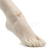 Brass Cable Chains Anklets AJEW-AN00517-4