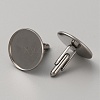 304 Stainless Steel Cuff Button STAS-WH0022-96P-1